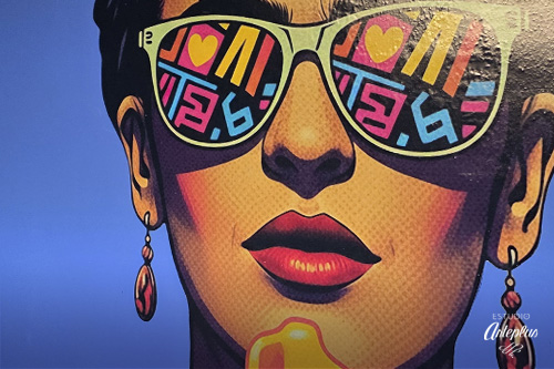 Vinilo instalado en pared para local de guapaletas